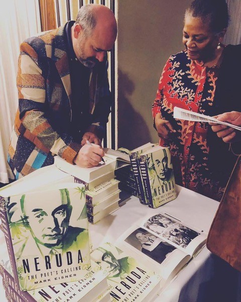 Neruda book signing